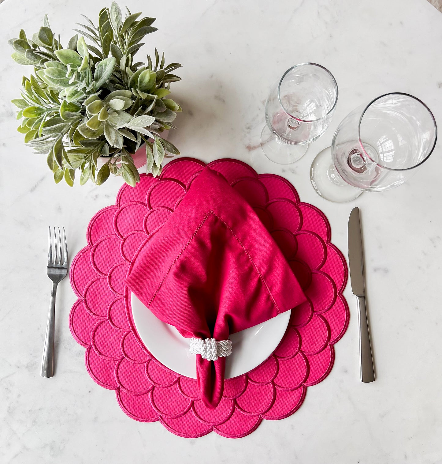 Double side Orange and Pink Placemat