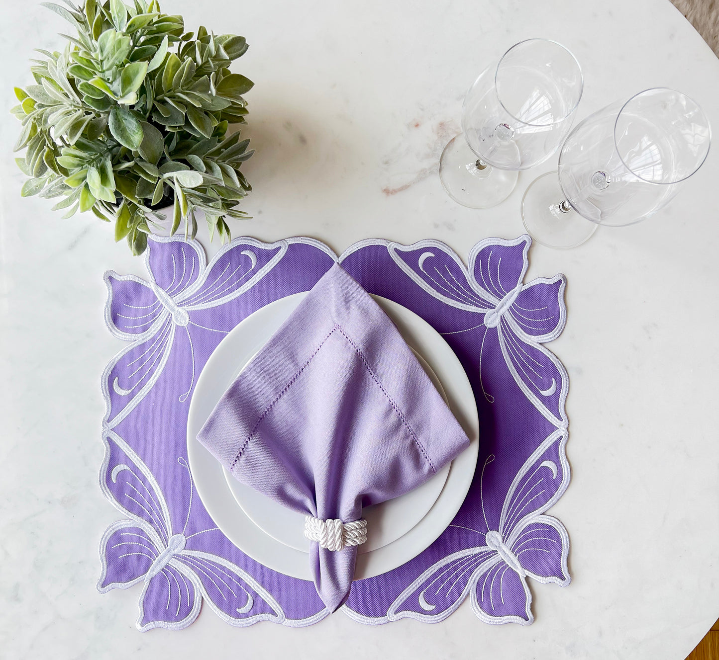 Double Side Purple and Pink Placemat