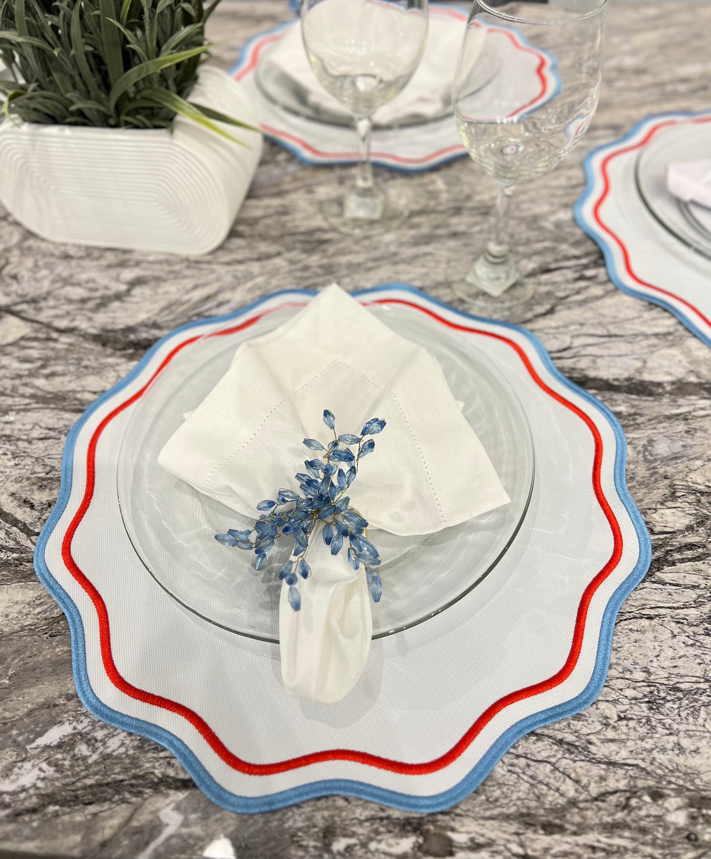 Red and Blue Placemat