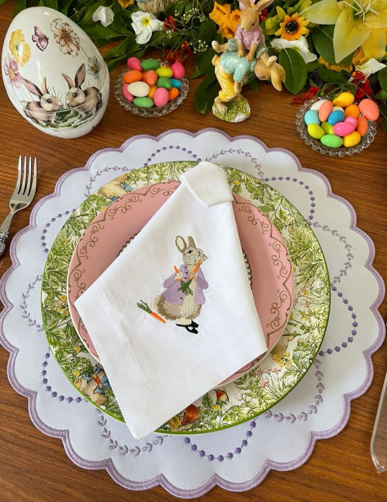 Linen Napkin Embroidery