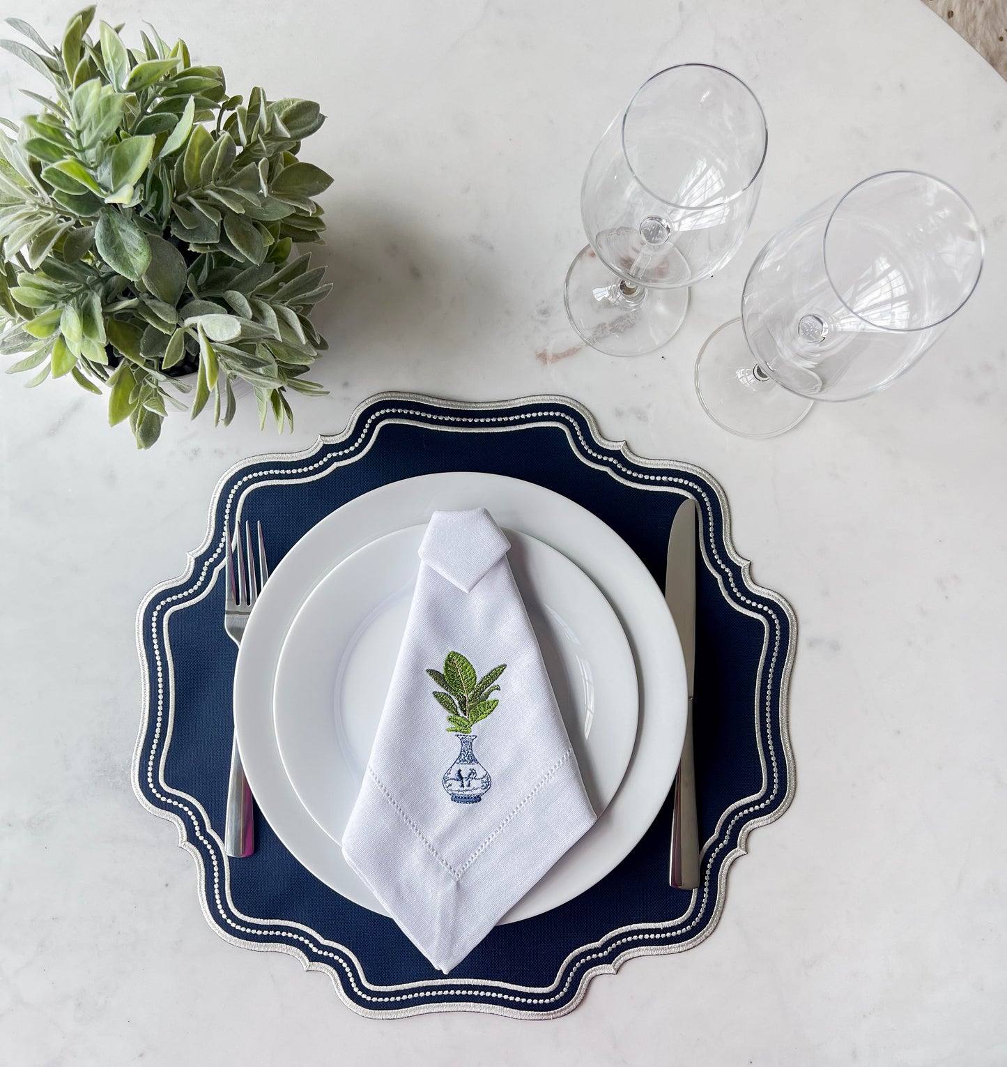 Linen Napkin Embroidery