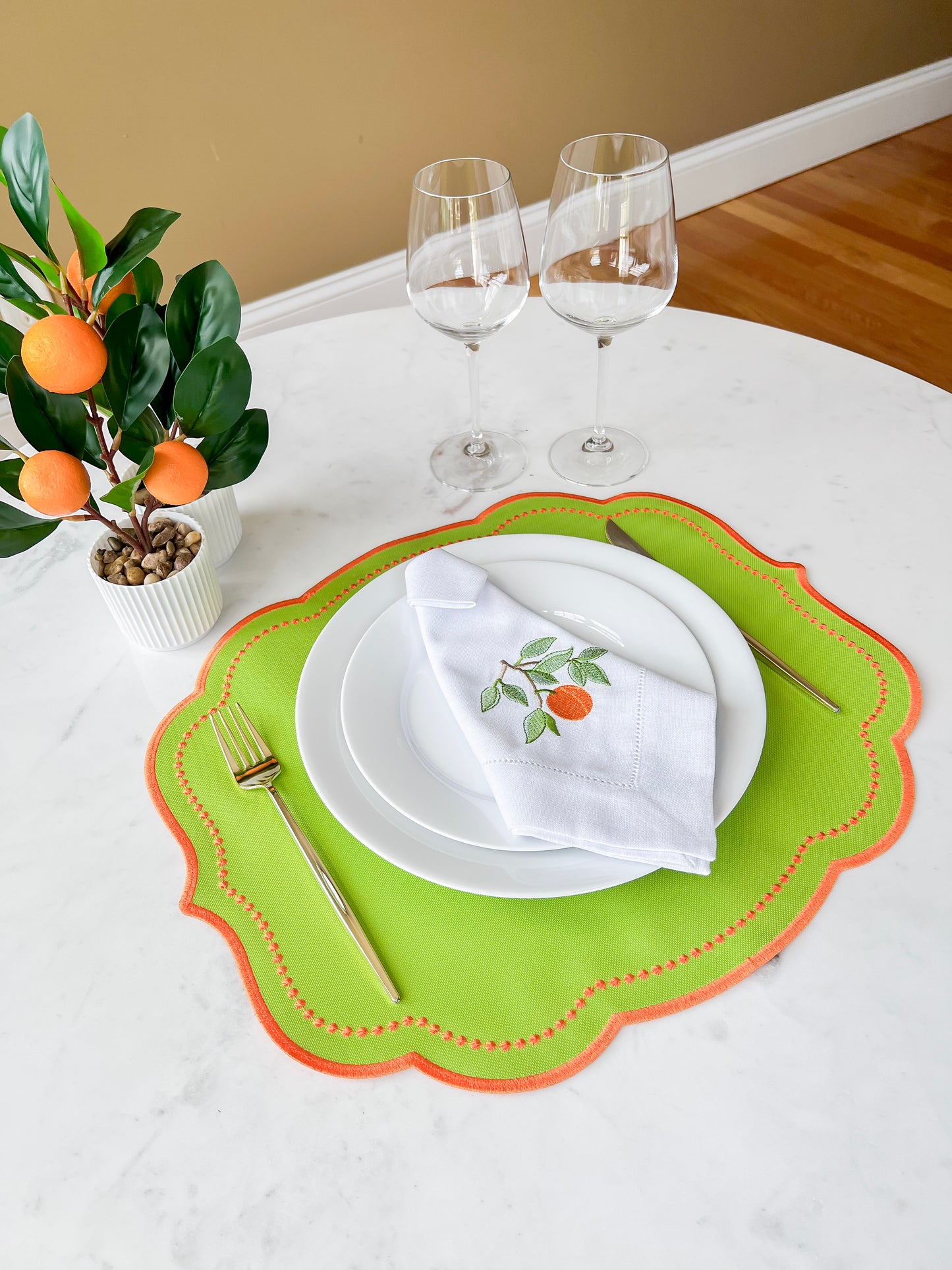 Double Side Pink/Green Placemat