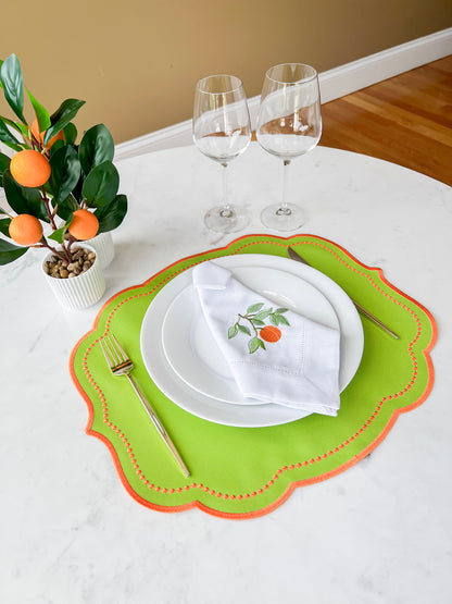 Double Side Pink/Green Placemat