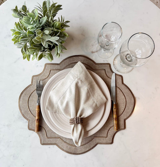 Beige and Brown Placemat