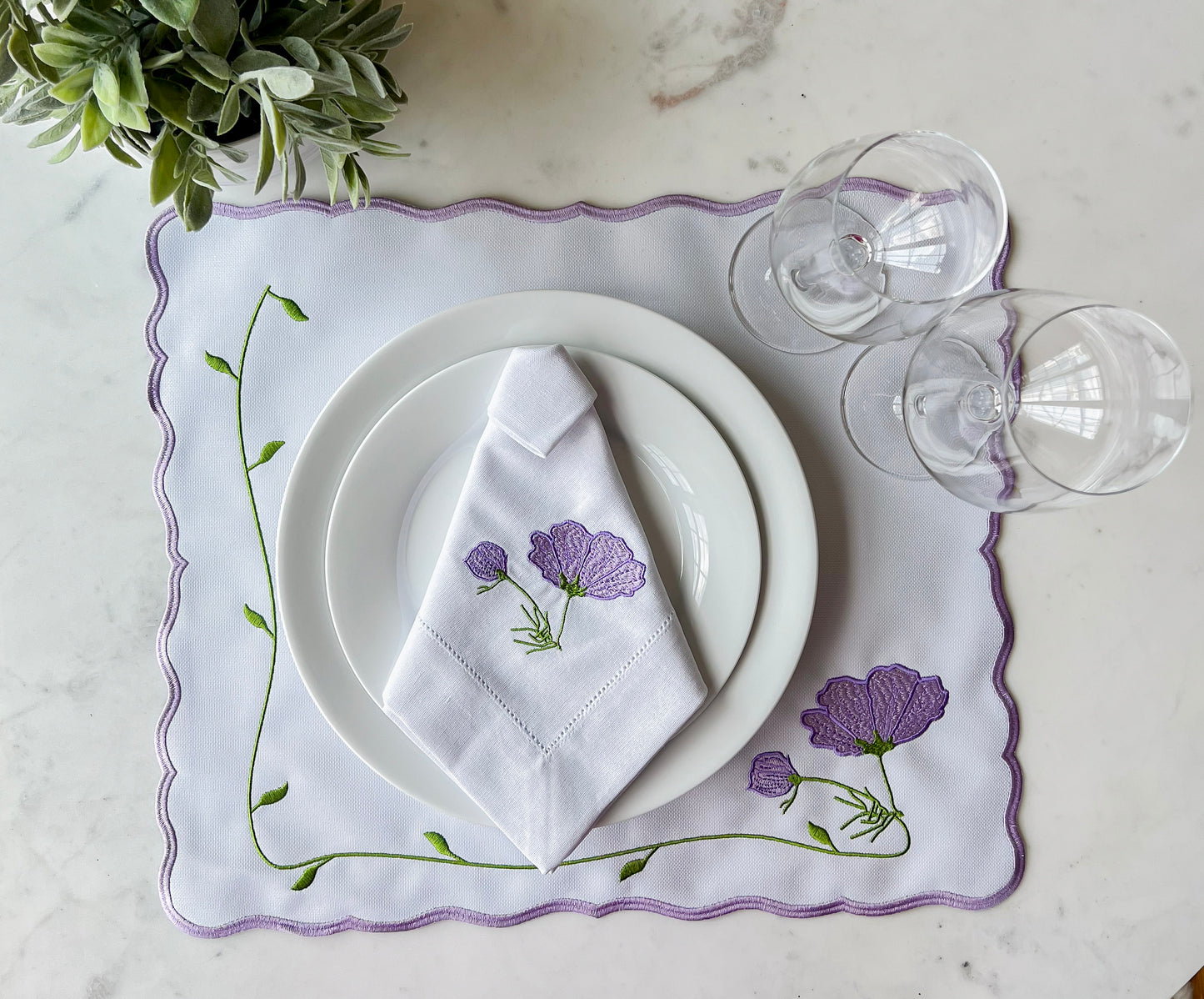 Linen Napkin Embroidery