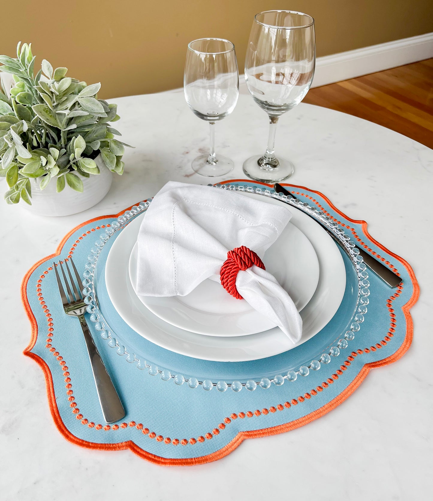 Double side Pink and Blue Placemat