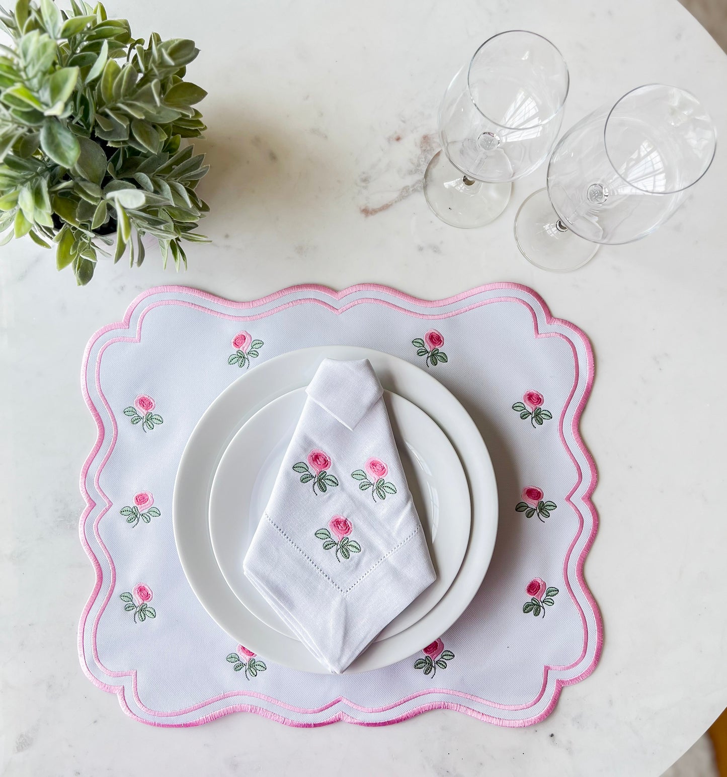 Linen Napkin Embroidery