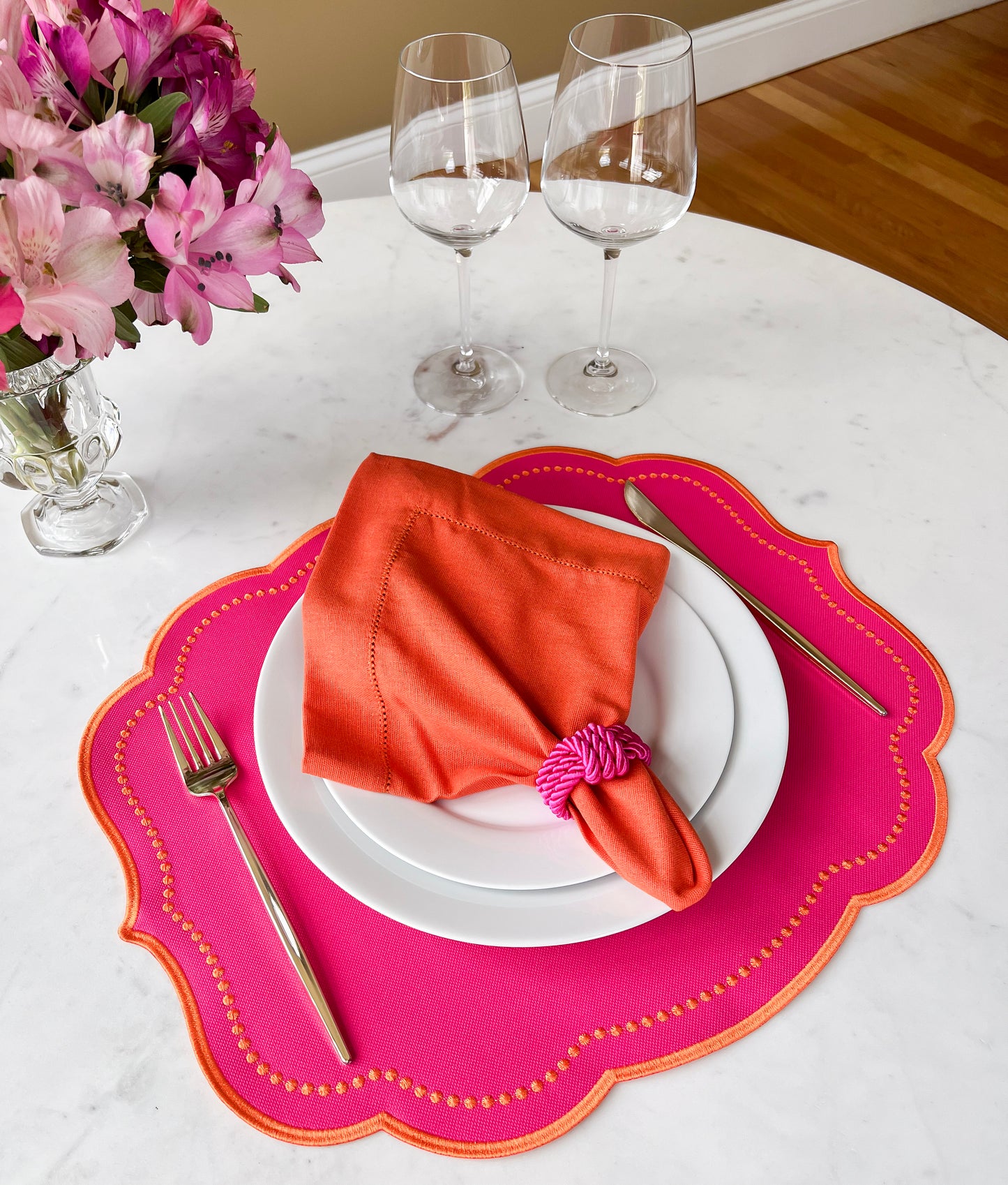 Double Side Pink/Green Placemat