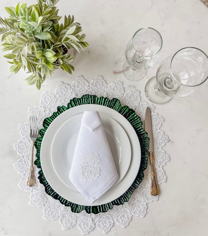 White Placemat