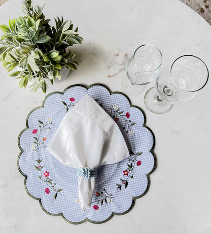Plaid & Flowers Placemat