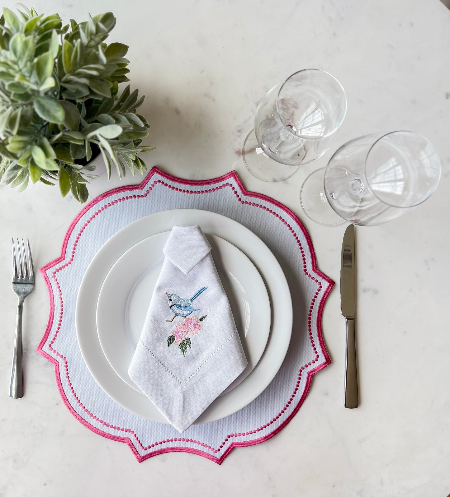 Linen Napkin Embroidery
