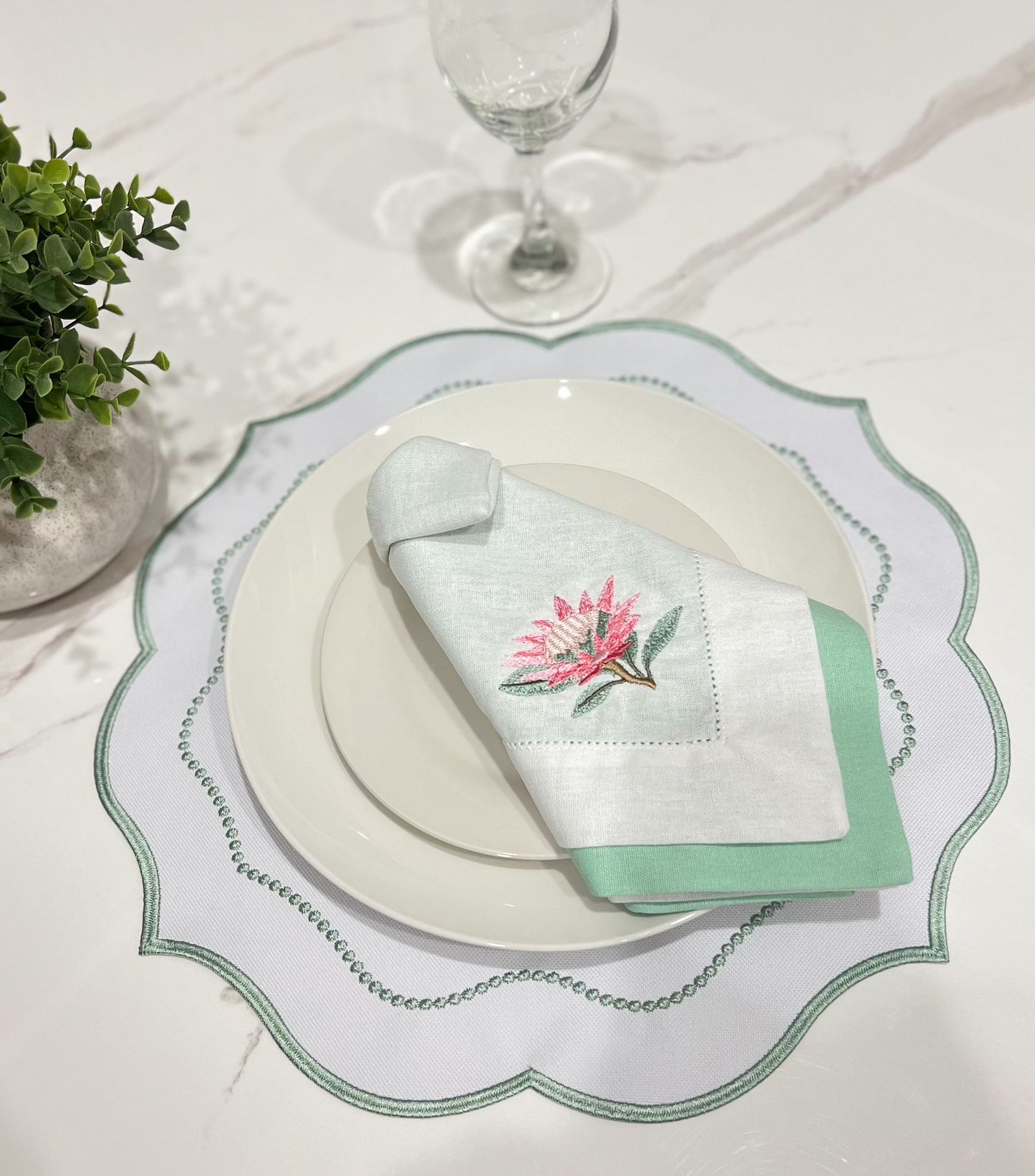 Linen Napkin Embroidery