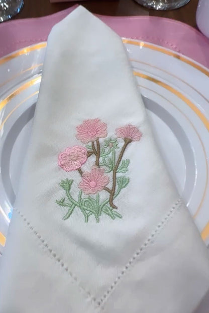 Linen Napkin Embroidery