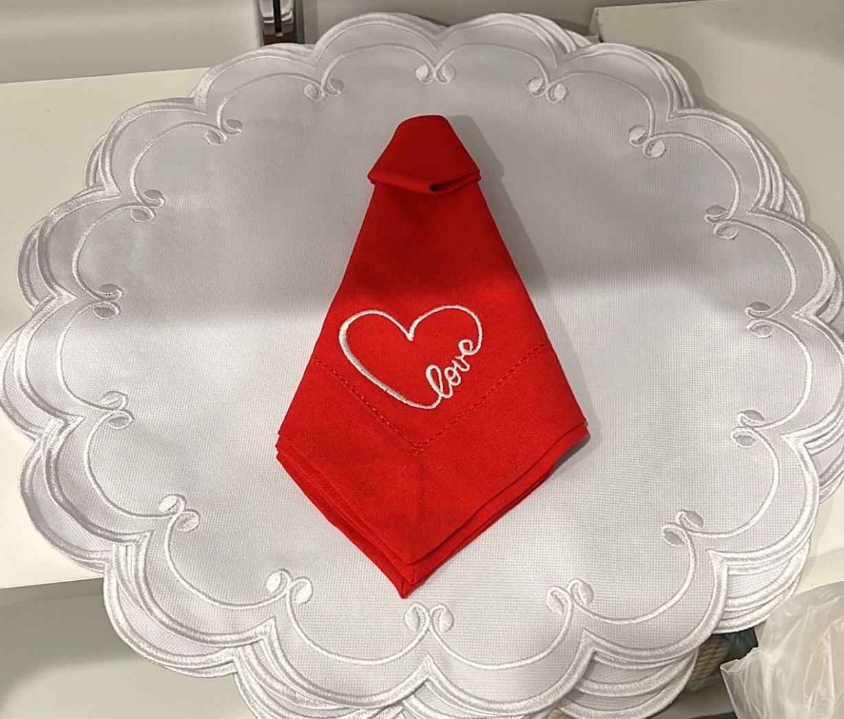 Linen Napkin Embroidery