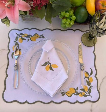Linen Napkin Embroidery