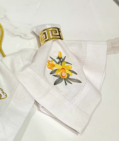 Linen Napkin Embroidery