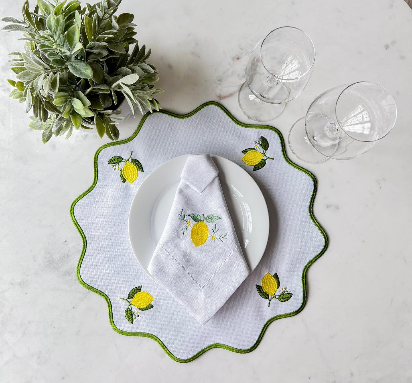 Linen Napkin Embroidery