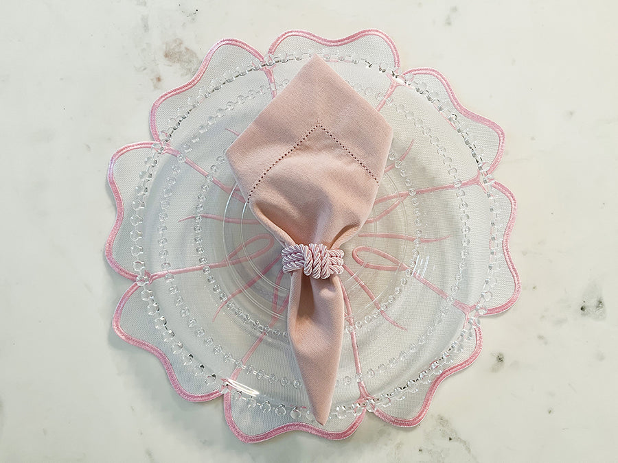 Pink & White Flower Placemat